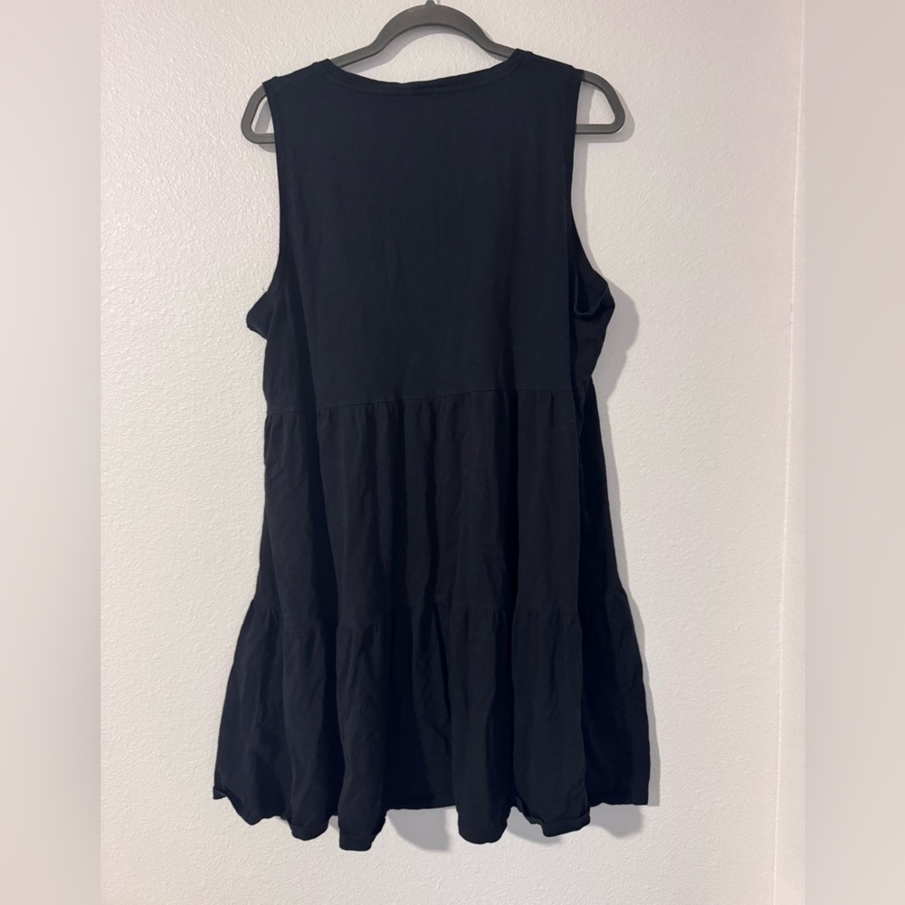 J Crew Black Sleeveless Ruffle Dress XL - Picture 3 of 3